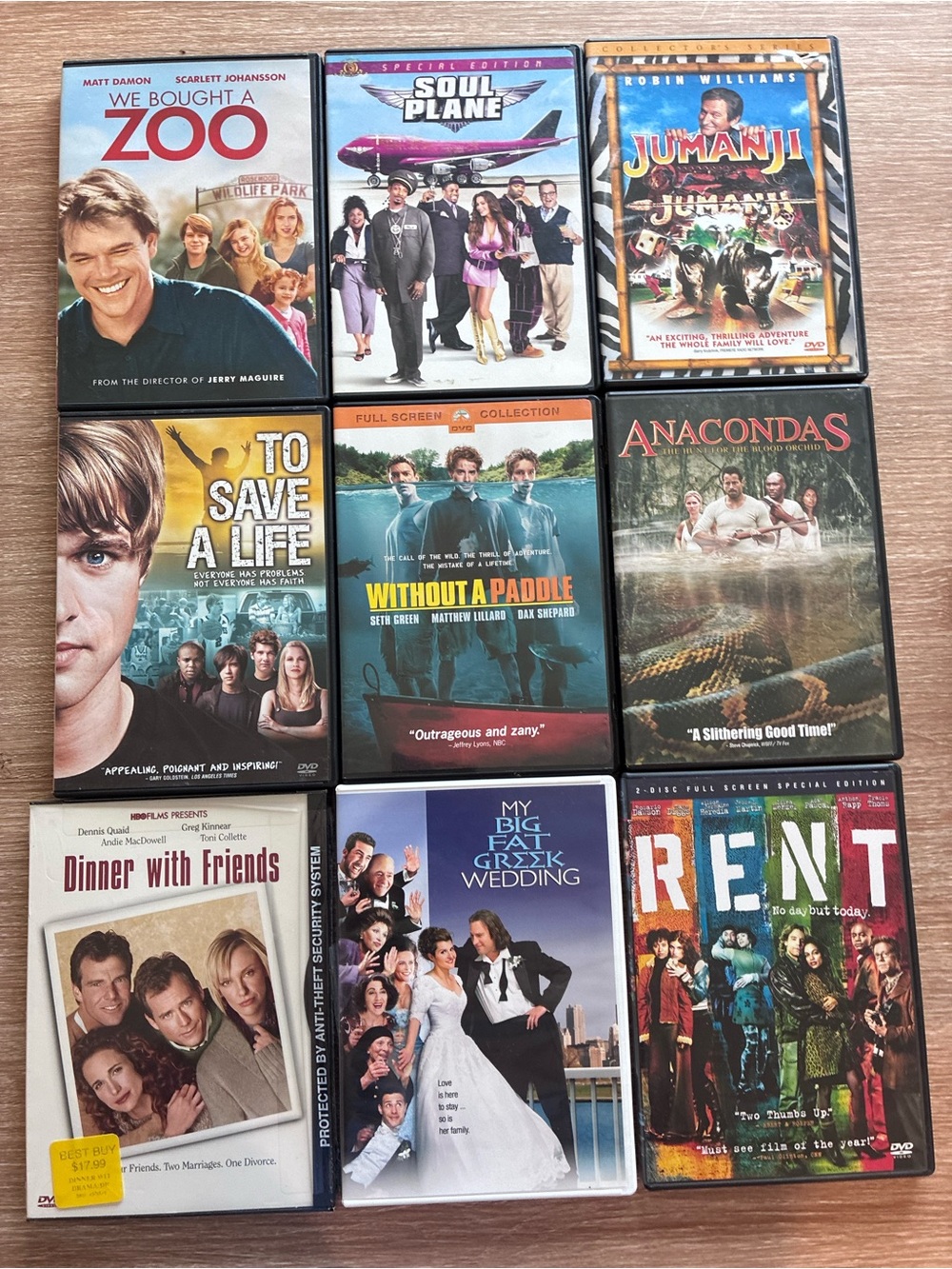 9-DVD Movie Lot